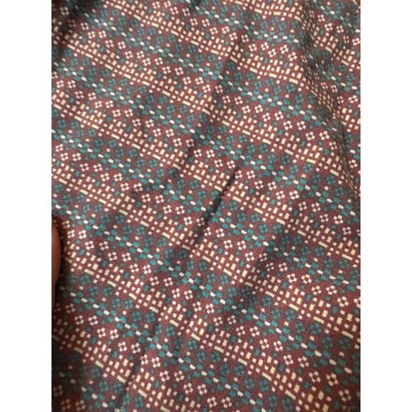 Blue and Red Multicolor Patterned Cargo Quay Button Up Short Sleeve Top - Picture 4 of 4